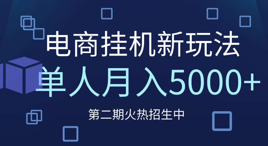 电商平台挂机新玩法，单人月入5000+攻略-鸭行天下创业社