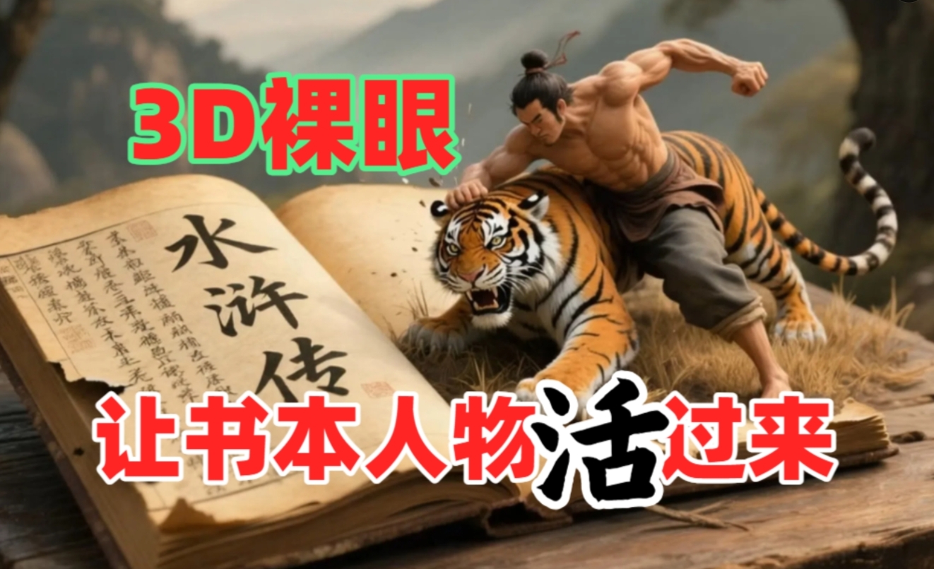 书本人物裸眼3D视频，一条视频收益过千，保姆级教程-鸭行天下创业社