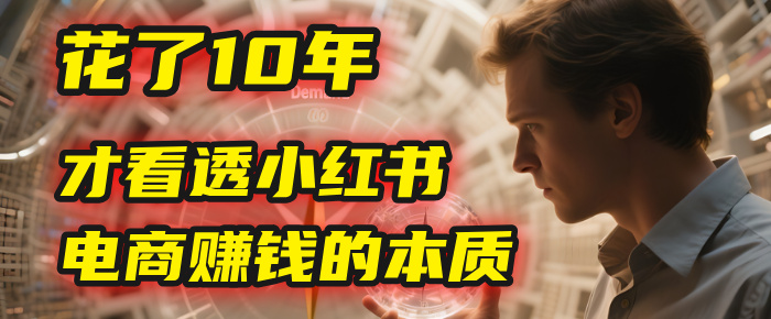 我花了10年，才看透小红书电商赚钱的2个字：本质-鸭行天下创业社