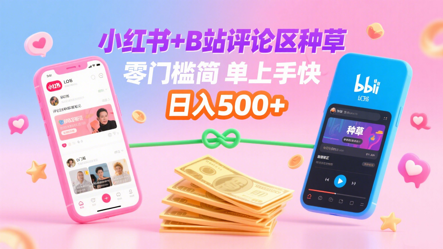 小红书+B站评论区种草，0门槛1分钟一单，只需复制粘贴，日入500+-鸭行天下创业社