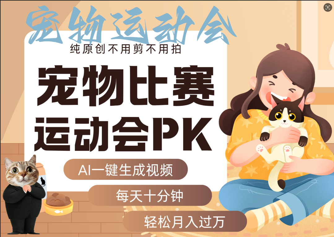 AI萌宠运动员跳水 射击  篮球  足球比赛   每天十分钟 附详细提示词文案库  代替做素材 卖提示词 卖虚拟资料  卖宠物产品 做宠物私人定制产品  带徒弟 带陪跑 卖课  创作者分成 月入5W+-鸭行天下创业社
